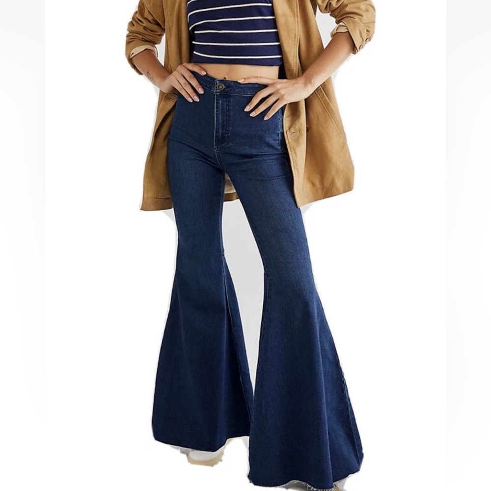 We the free by free people Blue Flare Pants